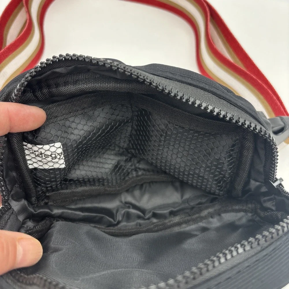 San Francisco 49ers Football Fanny Pac Crossbody Bag Black Red White Adjustable